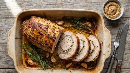 Varkensrollade uit de oven