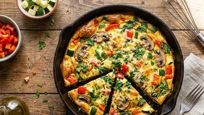 Frittata met restjes groenten