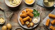 Aardappelkroketjes van puree