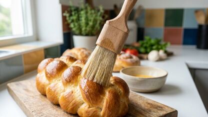 Zo geef je met een bakkwast je brood en gebak een mooie glanzende korst