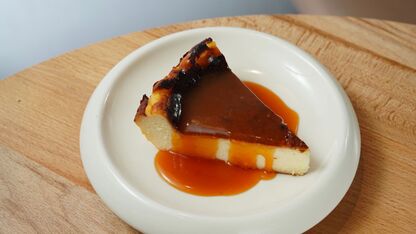 No-bake cheesecake met chocolade en salted caramel