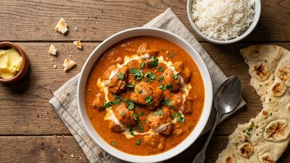 Butter chicken met romige tomatensaus